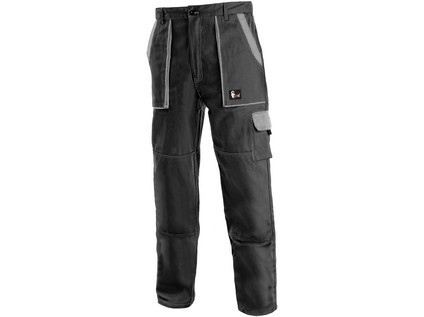 Kalhoty do pasu CXS LUXY JOSEF, pánské, černo-šedé, vel. 60