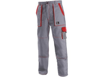 Kalhoty do pasu CXS LUXY JOSEF, pánské, šedo-červené, vel. 56