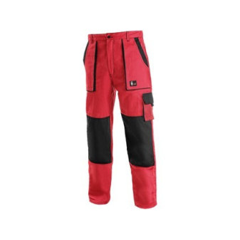 Kalhoty do pasu CXS LUXY JOSEF, pánské, červeno-černé, vel.
