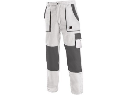 Kalhoty do pasu CXS LUXY JOSEF, pánské, bílo-šedé, vel. 66