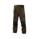 Kalhoty do pasu CXS ORION TEODOR, pánské, hnědo-černé, vel. 64 | 1020-003-610-64