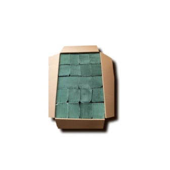Ručníky pap. Z-Z 1vrs. zelené recykl 23x25cm 20x250ks=5000ks