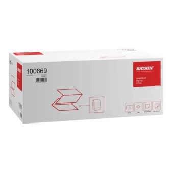 Ručníky pap. Z-Z Katrin Basic V-fold 1vrs. recykl přírodní 23,2x23cm 250ks x20=5000ks v krab