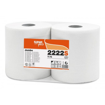 Toaletní papír Jumbo 265mm 2vrs. bílý 6ks Celtex S-Plus /prodej pouze po balení  (1106)