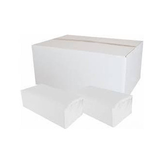 Ručníky pap. Z-Z 2vrs. bílé 100% celuloza 25x21cm 20x150ks=3000ks 0094