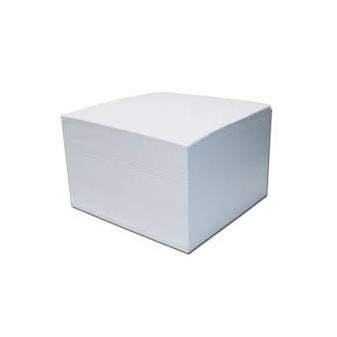 Blok kostka 8,5x8,5x4cm bílý nelepený