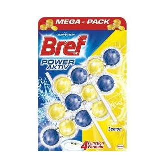 Bref Power Aktiv WC závěs kuličky Lemon 3x50g