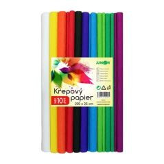 Krepový papír Junior 25x200cm sada 10ks barev