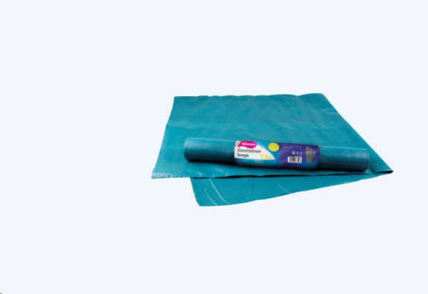 Pytle do kontejneru LDPE TOP 100x120cm 250L 80mic modré 5ks v roli