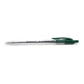 Kuličkové pero Centropen Slide ball 2225 click 0,3mm zelené