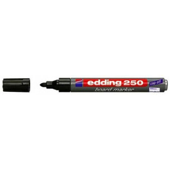 Popisovač Edding 250 na bílé tabule černý válcový hrot 1,5-3mm