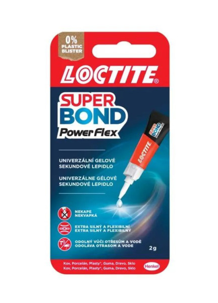 Lepidlo vteřinové 2g Loctite Super Bond gel