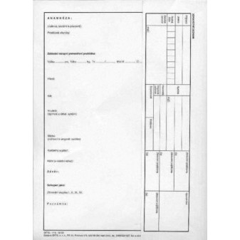 Tiskopis NEM. Zdravotní záznam 23x31,5cm DITIS 1140012