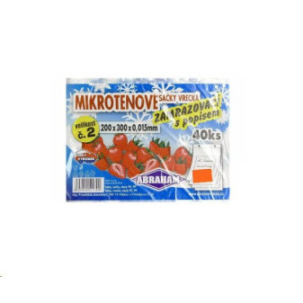 Sáček 20x30cm zamražovací čirý 40ks