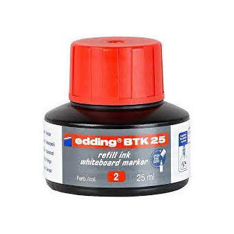 Inkoust Edding BTK25 červený 25ml do popisovačů na tabule