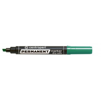 Popisovač Centropen 8516 permanent zelený klínový hrot 2-5mm