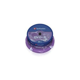 DVD+R Verbatim 16x 4,7GB cake box 25ks  (43500)