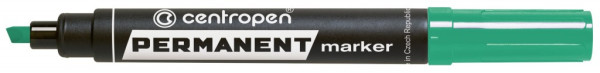 Značkovač Centropen 8576 permanent zelený klínový hrot 1-4,6mm