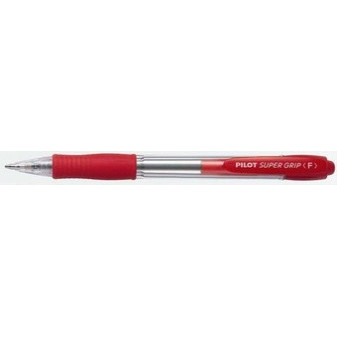 Kuličkové pero Pilot super grip červené / náplň 2110