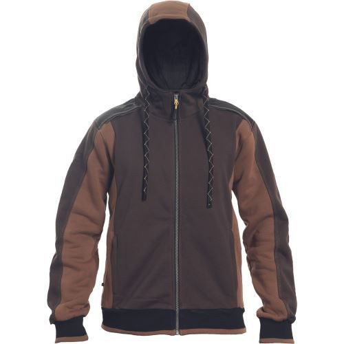 DAYBORO mikina s kapucí tm.hnědá 3XL