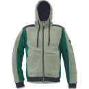 DAYBORO mikina s kapucí mech.zelená 4XL | 03060074E3007
