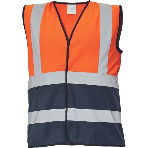 LYNX DUO vesta oranžová/navy XXL