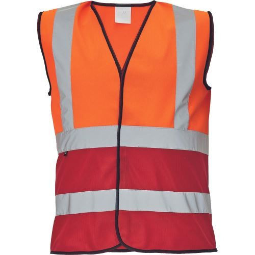 LYNX DUO vesta oranžová/červená 3XL
