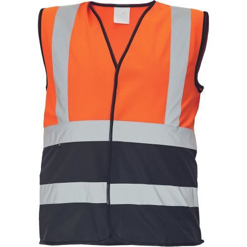 LYNX DUO vesta oranžová/černá 3XL