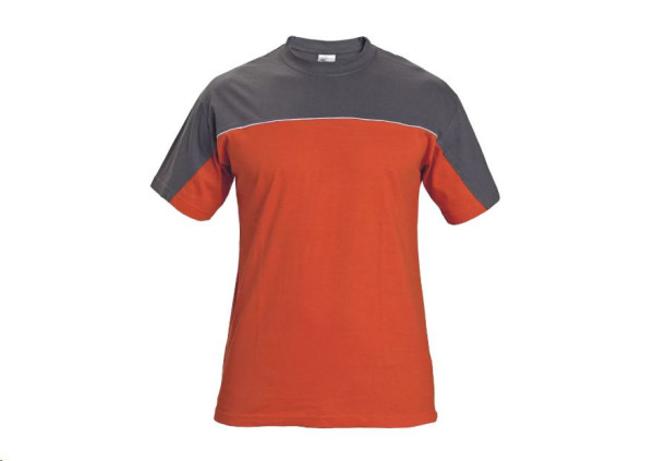 DESMAN triko šedá/oranžová 3XL