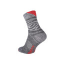 OWAKA ponožky šedá/červená č.39/40 | 0316003808739