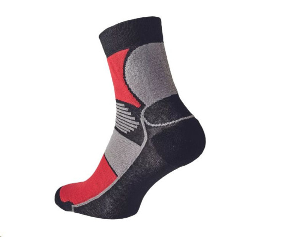 KNOXFIELD BASIC ponožky černá/červená 39/40