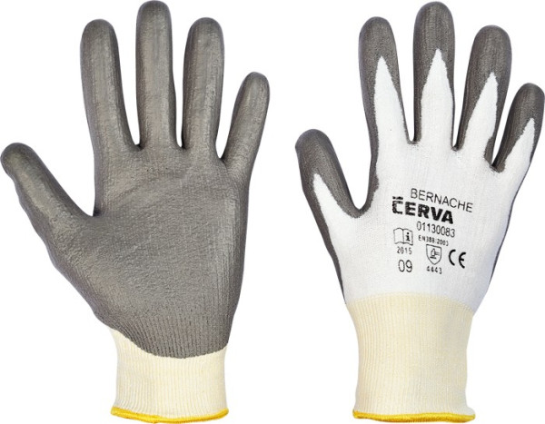 BERNACHE rukavice HPPE Spandex šedá 6
