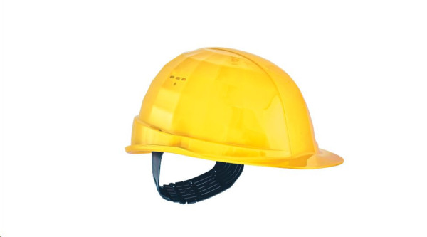 LAS Přilba PE, textil 4b S 14 žlutá