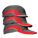 JSP HARDCAP A1+ 2,5cm čepice vyztužená šedá/červená | 0603001208999