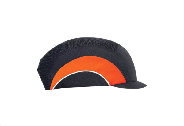 JSP HARDCAP A1+ 2,5cm vyztužená černá/HV oranžová