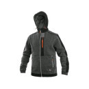 Bunda CXS INDIANAPOLIS, pánská, šedo - černo - oranžová, vel. S | 1290-107-729-92