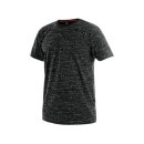 Tričko CXS DARREN, krátký rukáv, potisk CXS logo, černé, vel. M | 1610-200-800-93