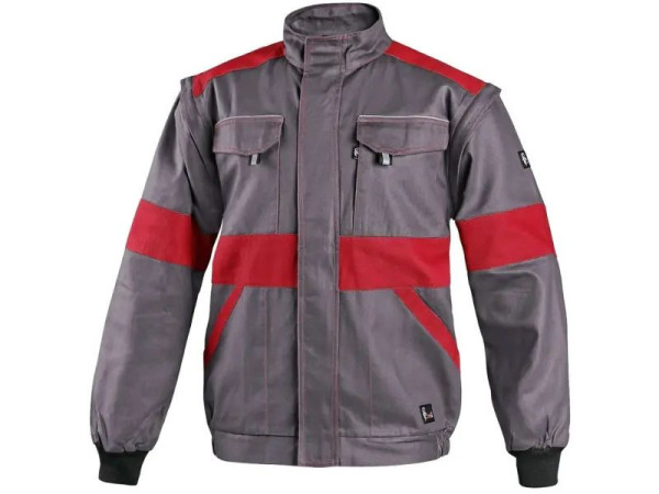 Blůza CXS LUXY EDA, pánská, šedo-červená, vel. 66 | 1010-006-705-66   DOPRODEJ