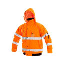 Pánská reflexní bunda LEEDS, zimní, oranžová, vel. S | 1110-007-200-92
