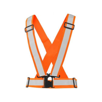 Reflexní elastický CXS KŘÍŽ CROSS BELT, oranžový