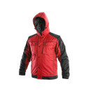 Bunda CXS IRVINE, zimní, pánská, červeno-černá, vel. 4XL | 1210-001-260-98