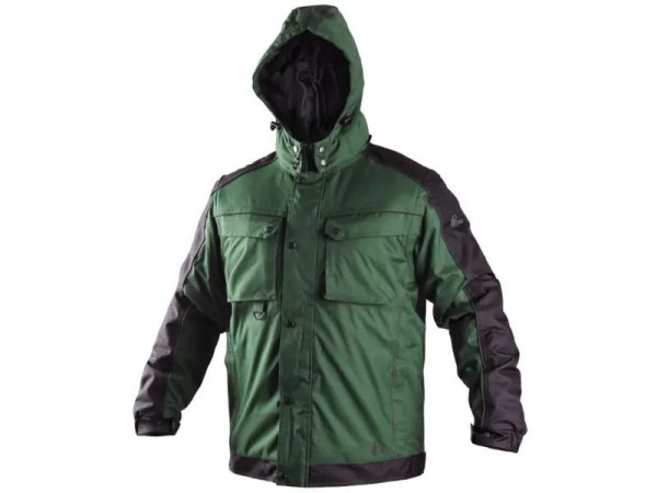 Bunda CXS IRVINE, zimní, pánská, zeleno-černá, vel. XL