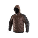 Bunda CXS IRVINE, zimní, pánská, hnědo-černá, vel. 3XL | 1210-001-610-97
