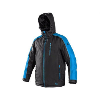 Bunda CXS BRIGHTON, zimní, pánská, černo-modrá, vel.