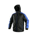 Bunda CXS BRIGHTON, zimní, pánská, černo-modrá, vel.3XL | 1210-078-806-97