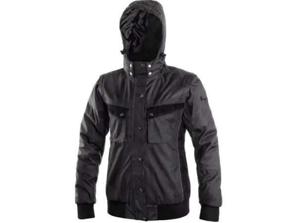 Bunda CXS IRVINE, zimní, dámská, šedo-černá, vel.