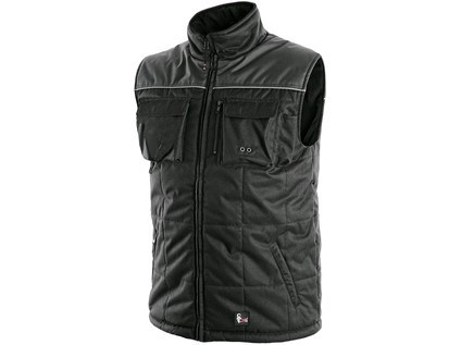 Vesta CXS SEATTLE, pánská, zimní, fleece, černo-šedá, vel. 3XL