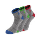 Ponožky CXS PACK, šedé, 3 páry, vel. 37 - 39 | 1830-051-700-39