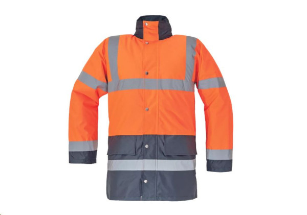 SEFTON bunda HV oranžová/royal XL