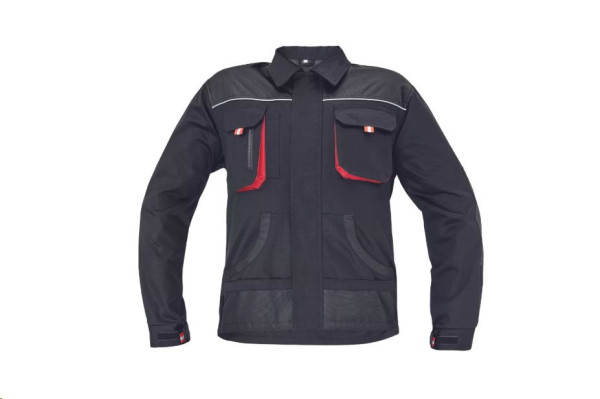 FF CARL BE-01-002 bunda černá/červená 54